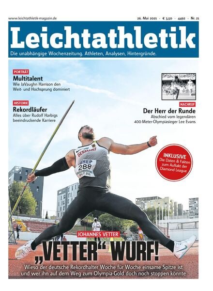 Leichtathletik – 27 Mai 2021 Cover