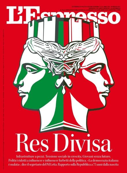 L’Espresso – 30 Maggio 2021 Cover