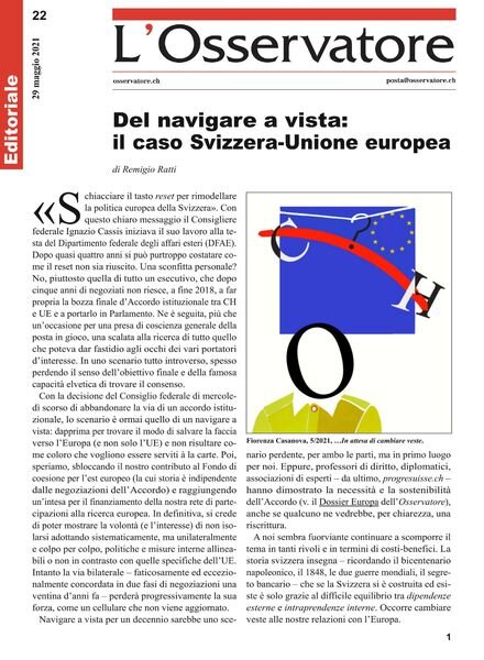 L’Osservatore – 29 maggio 2021 Cover