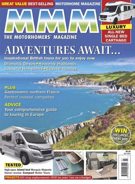 MMM – The Motorhomers’ Magazine – July 2021 Cover