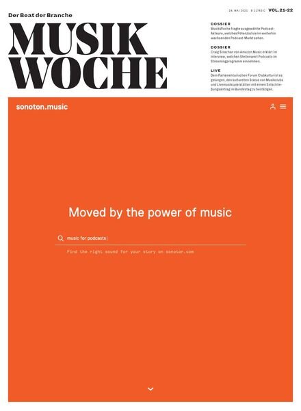 MusikWoche – 24 Mai 2021 Cover