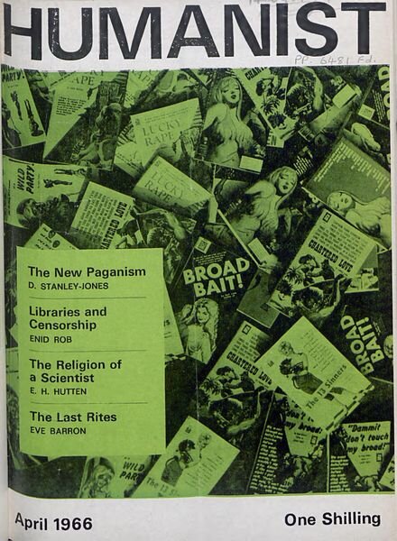 New Humanist – The Humanist, April 1966 Cover