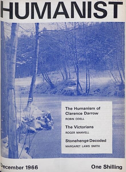 New Humanist – The Humanist, December 1966 Cover