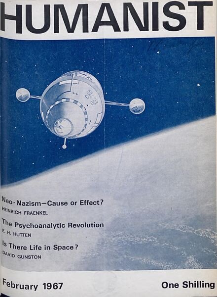 New Humanist – The Humanist, February 1967 Cover