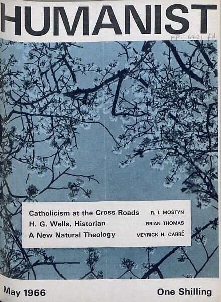 New Humanist – The Humanist, May 1966 Cover