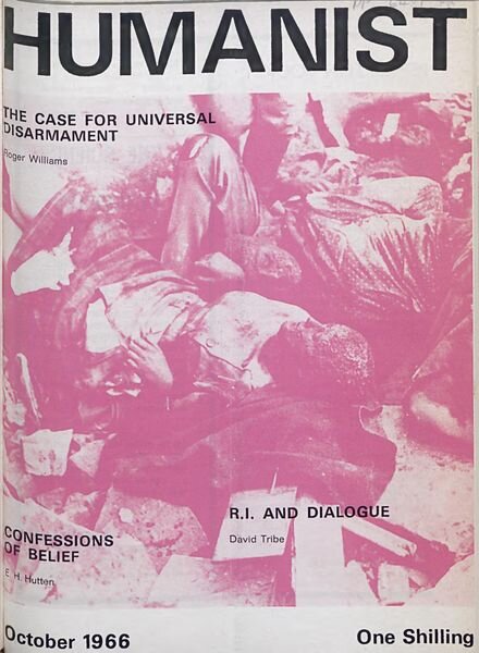 New Humanist – The Humanist, October 1966 Cover