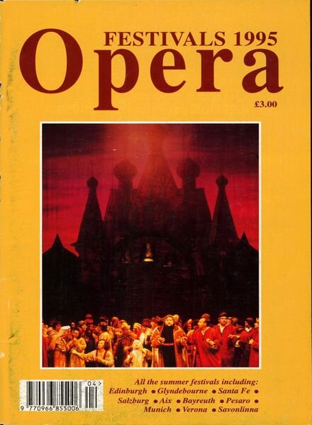 Opera – Annual Festival – 1995 Cover