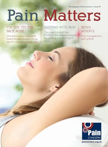 Pain Matters – Issue 70 – 21 August 2017 Cover