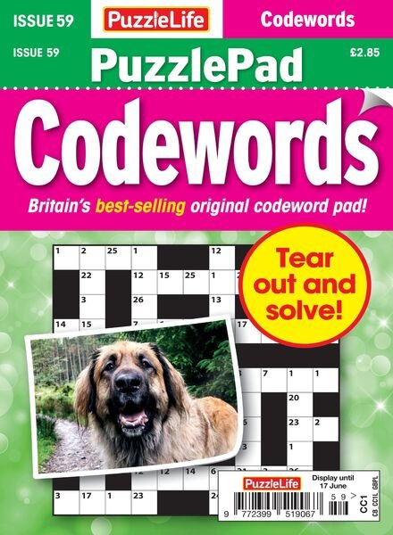PuzzleLife PuzzlePad Codewords – 20 May 2021 Cover