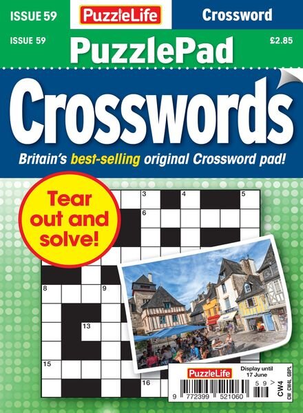 PuzzleLife PuzzlePad Crosswords – 20 May 2021 Cover
