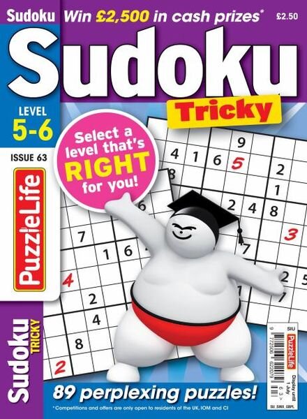 PuzzleLife Sudoku Tricky – June 2021 Cover
