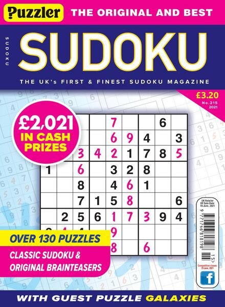 Puzzler Sudoku – May 2021 Cover