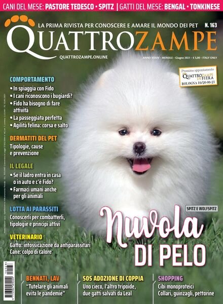 Quattro Zampe – giugno 2021 Cover
