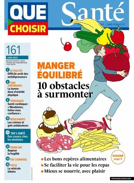 Que Choisir Sante – Juin 2021 Cover