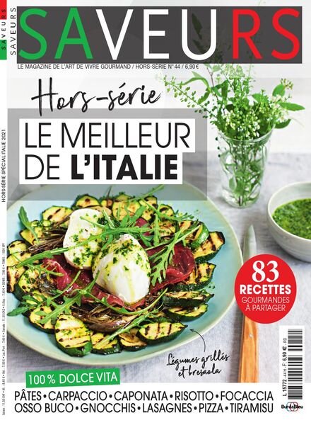 Saveurs – Hors-Serie N 44 – Special Italie 2021 Cover