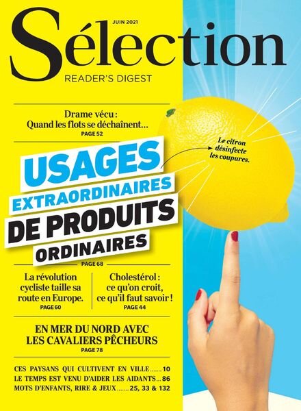 Selection Reader’s Digest France – Juin 2021 Cover