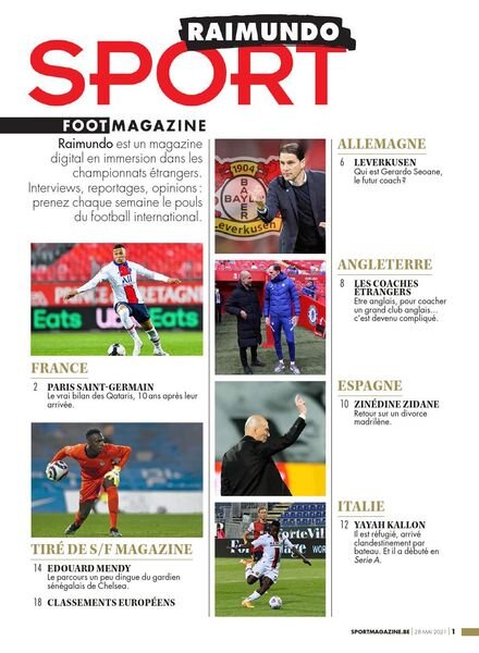 Sport Foot Magazine Raimundo – 28 Mai 2021 Cover