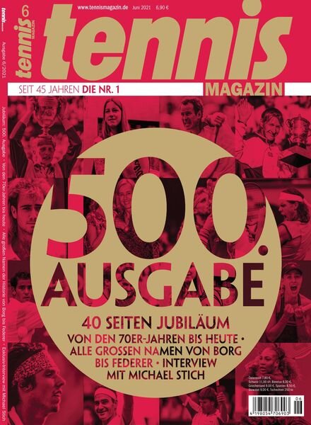 tennis MAGAZIN – 18 Mai 2021 Cover