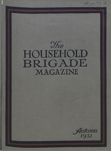 The Guards Magazine – Autumn 1931 Cover