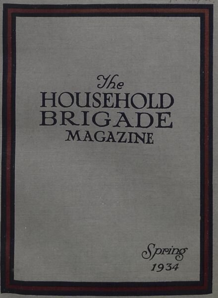 The Guards Magazine – Spring 1934 Cover