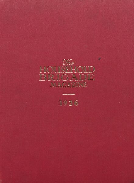 The Guards Magazine – Spring 1936 Cover