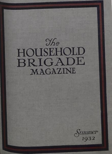 The Guards Magazine – Summer 1932 Cover