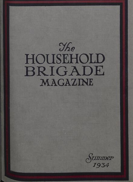 The Guards Magazine – Summer 1934 Cover