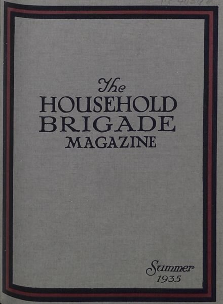 The Guards Magazine – Summer 1935 Cover