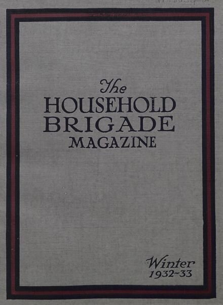 The Guards Magazine – Winter 1932 Cover