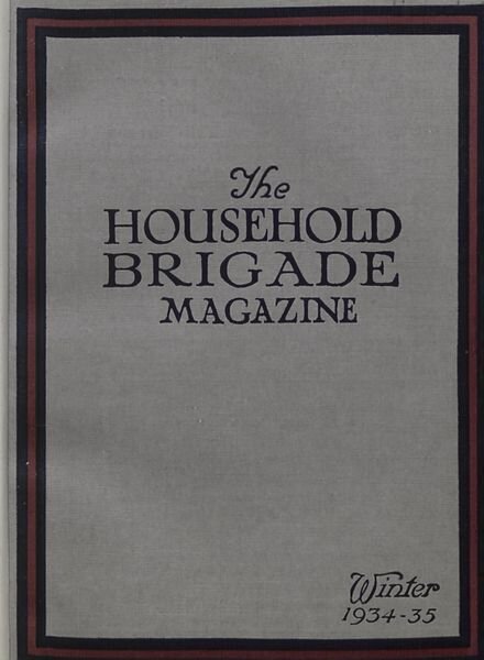The Guards Magazine – Winter 1934 Cover