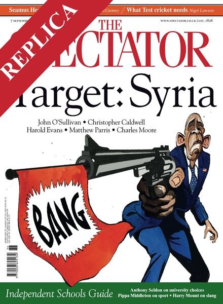 The Spectator – 7 September 2013 Cover