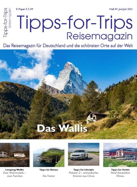 Tipps for Trips – Juni-Juli 2021 Cover