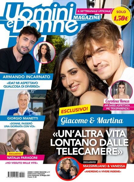 Uomini e Donne magazine – 28 maggio 2021 Cover