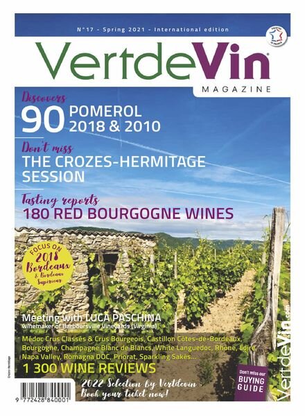 VertdeVin Magazine – March 2021 Cover