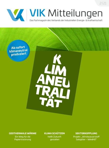 VIK-Mitteilung – Mai 2021 Cover