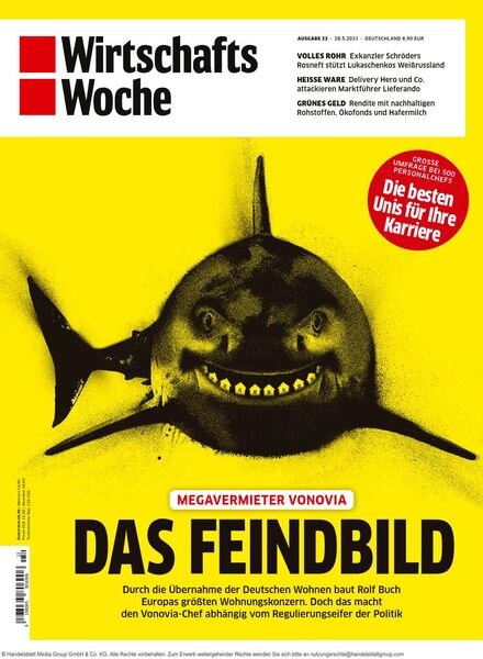 Wirtschaftswoche – 28 Mai 2021 Cover