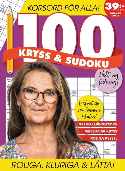 100 Kryss & sudoku – 24 juni 2021 Cover