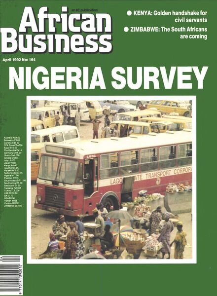 African Business English Edition – April 1992 Cover