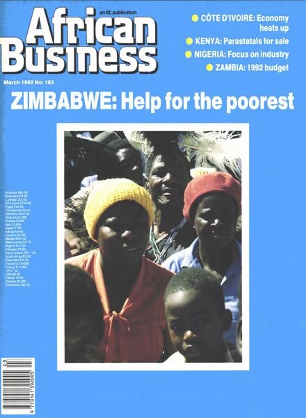 African Business English Edition – March 1992 Cover