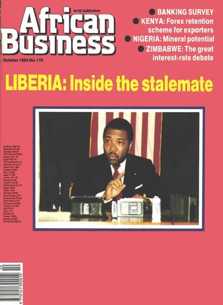 African Business English Edition – October 1992 Cover
