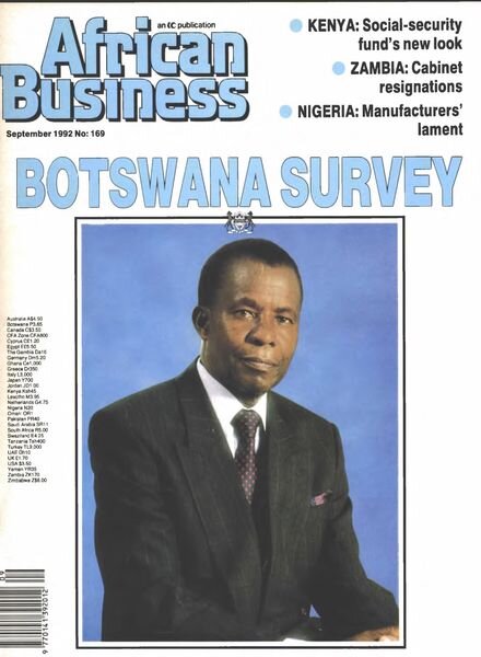 African Business English Edition – September 1992 Cover