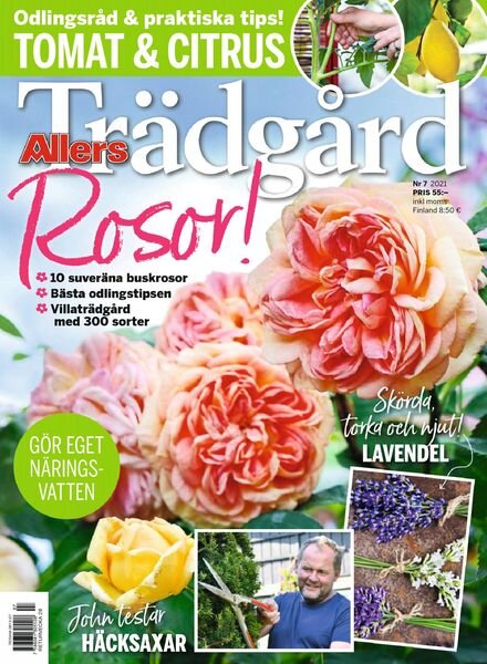 Allers Tradgard – juli 2021 Cover