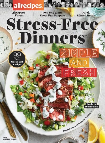 allrecipes Stress-Free Dinners – June 2021 Cover