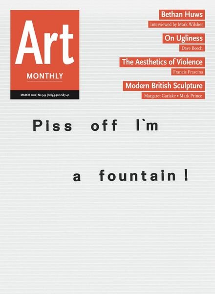 Art Monthly – March 2011 Cover