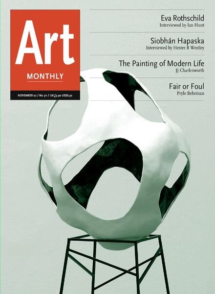 Art Monthly – November 2007 Cover