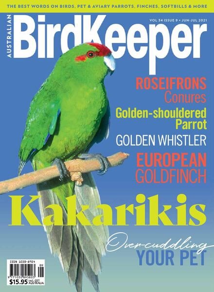 Australian Birdkeeper – Volume 34 Issue 9 – June-July 2021 Cover
