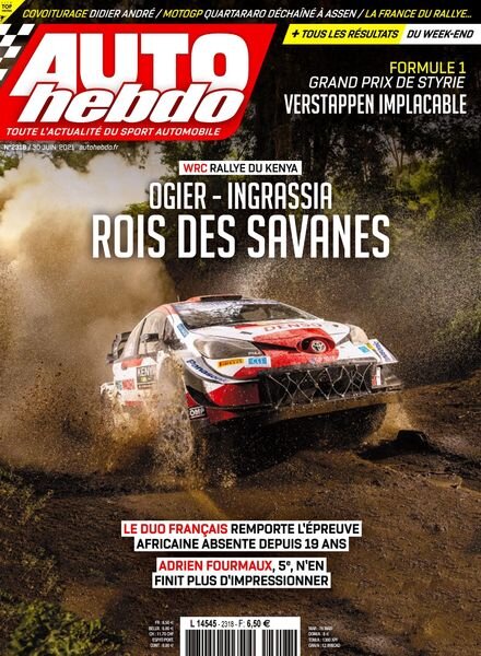 Auto Hebdo – 30 Juin 2021 Cover