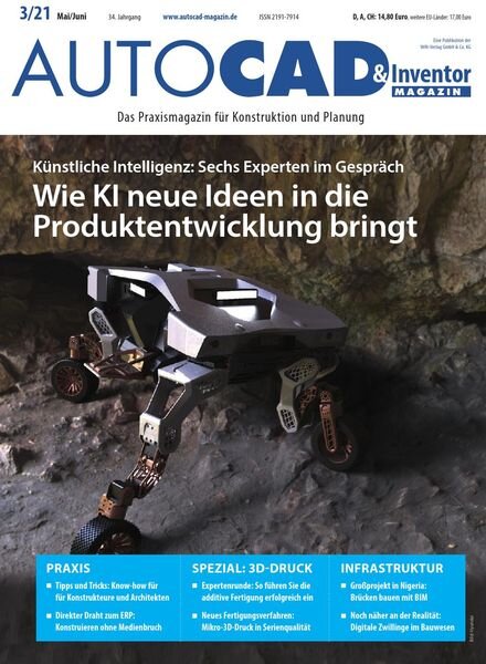 Autocad & Inventor Magazin – Mai-Juni 2021 Cover