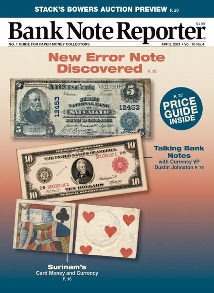 Banknote Reporter – April 2021 Cover