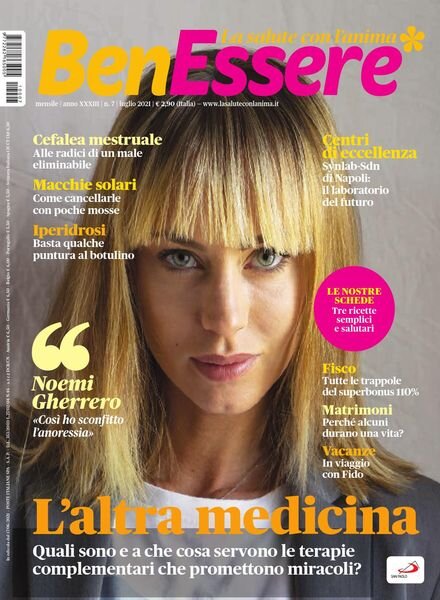 Benessere – Luglio 2021 Cover